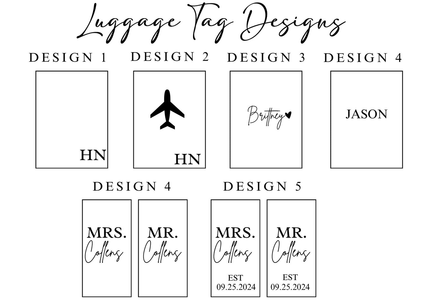 Luggage Tag Set