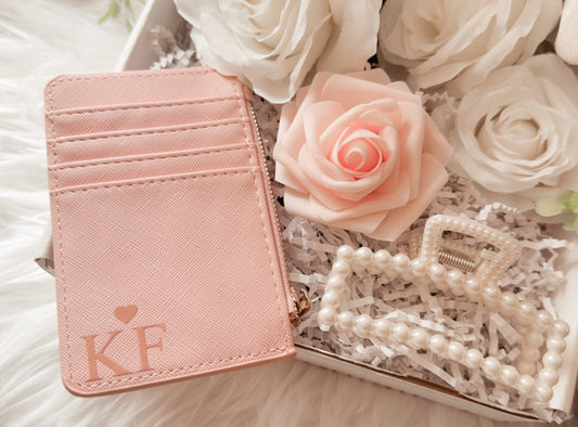 Zip Card Wallet + Hair Clip